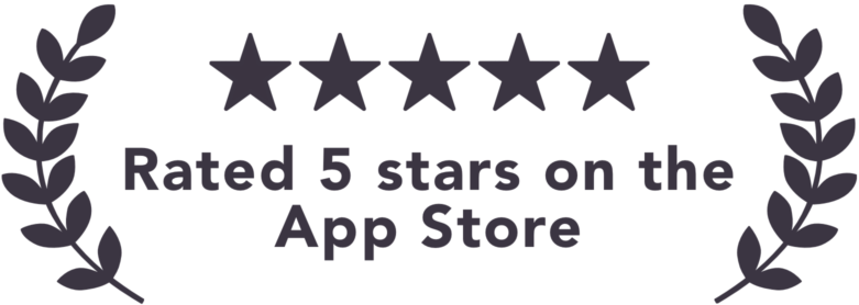 Rated 5 stars on the App Store